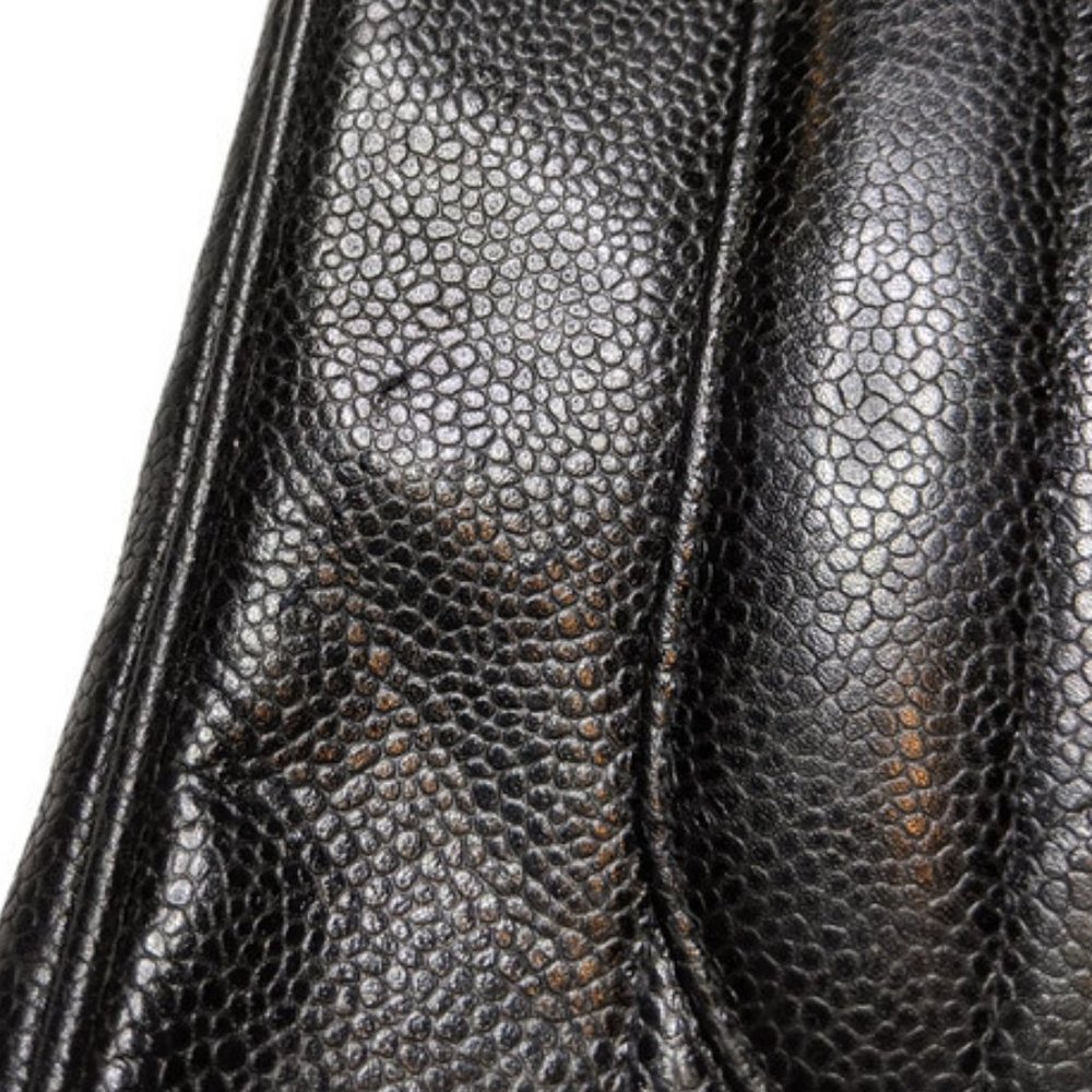 Chanel Vertical Black Caviar Leather Shoulder Bag - Picture 15 of 16